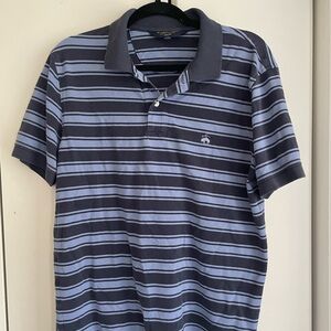 Navy Striped Brooks Brothers Polo